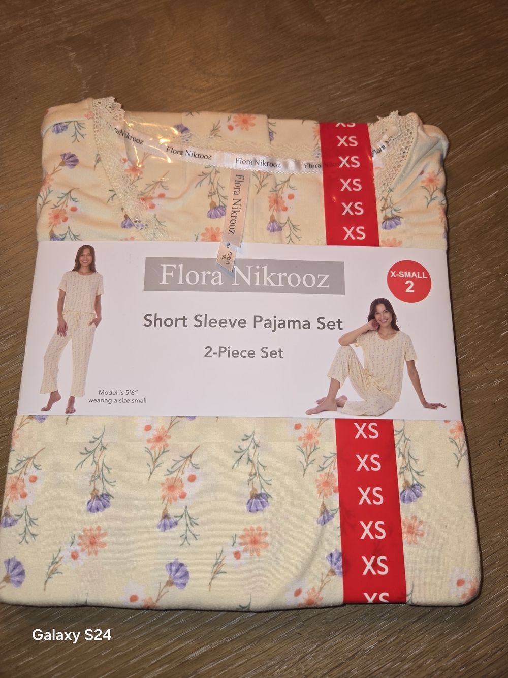Flora Nikrooz Floral Pajama Set Womens Sz XS New NWT